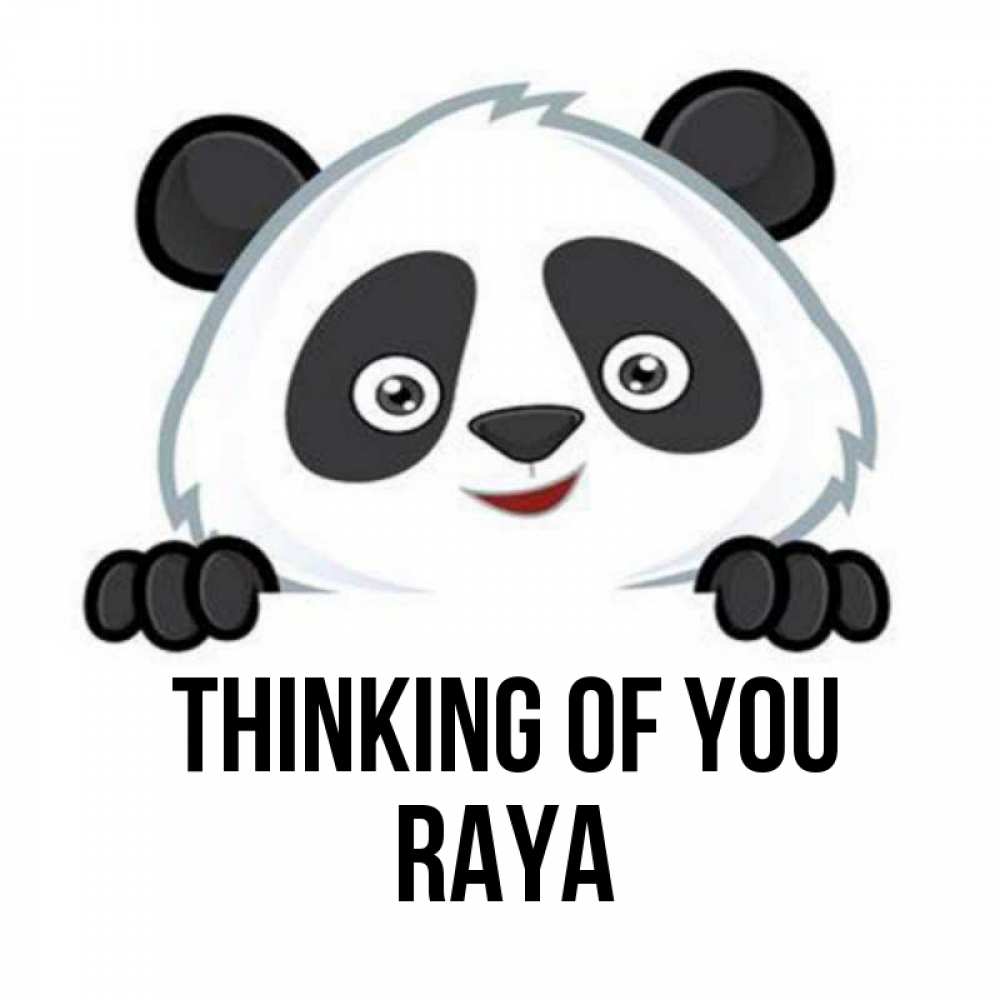 Greetings card с именем, Raya Thinking of you открытка для любимого Greetings with text for free download 