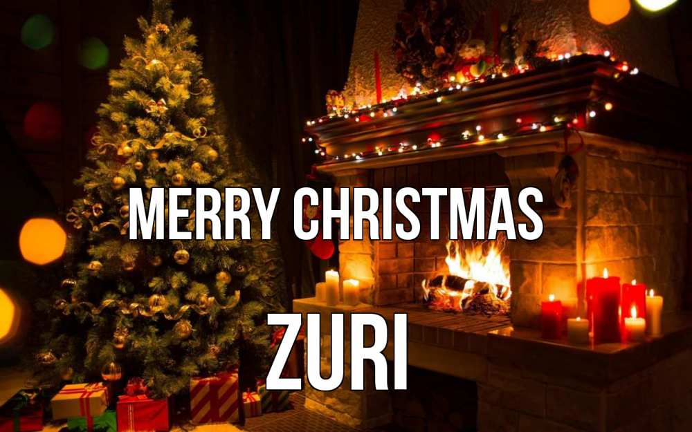 Greetings card с именем, Zuri Merry Christmas новый год Greetings with text for free download 