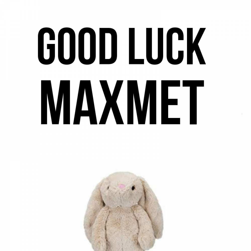 Greetings card с именем, МАХМЕТ Good luck сайт создаватель открыток Greetings with text for free download 