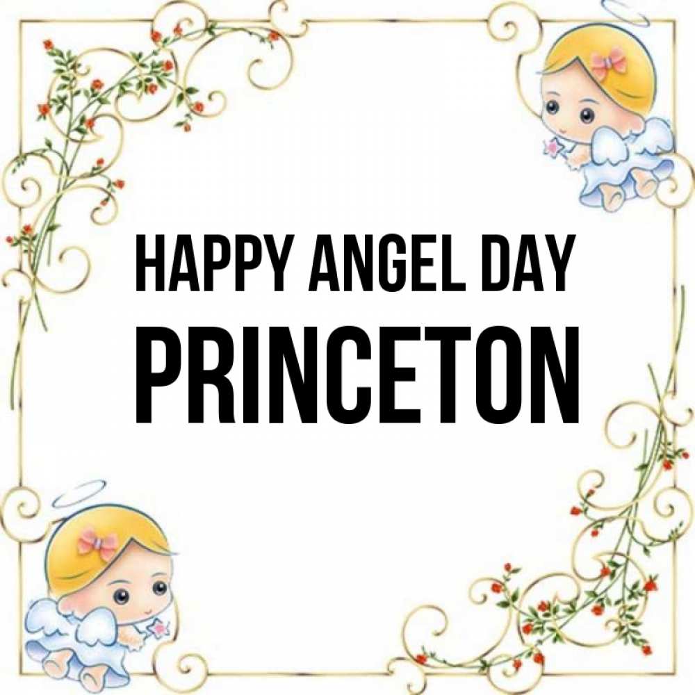 Greetings card с именем, Princeton happy angel day девочки ангелы Greetings with text for free download 