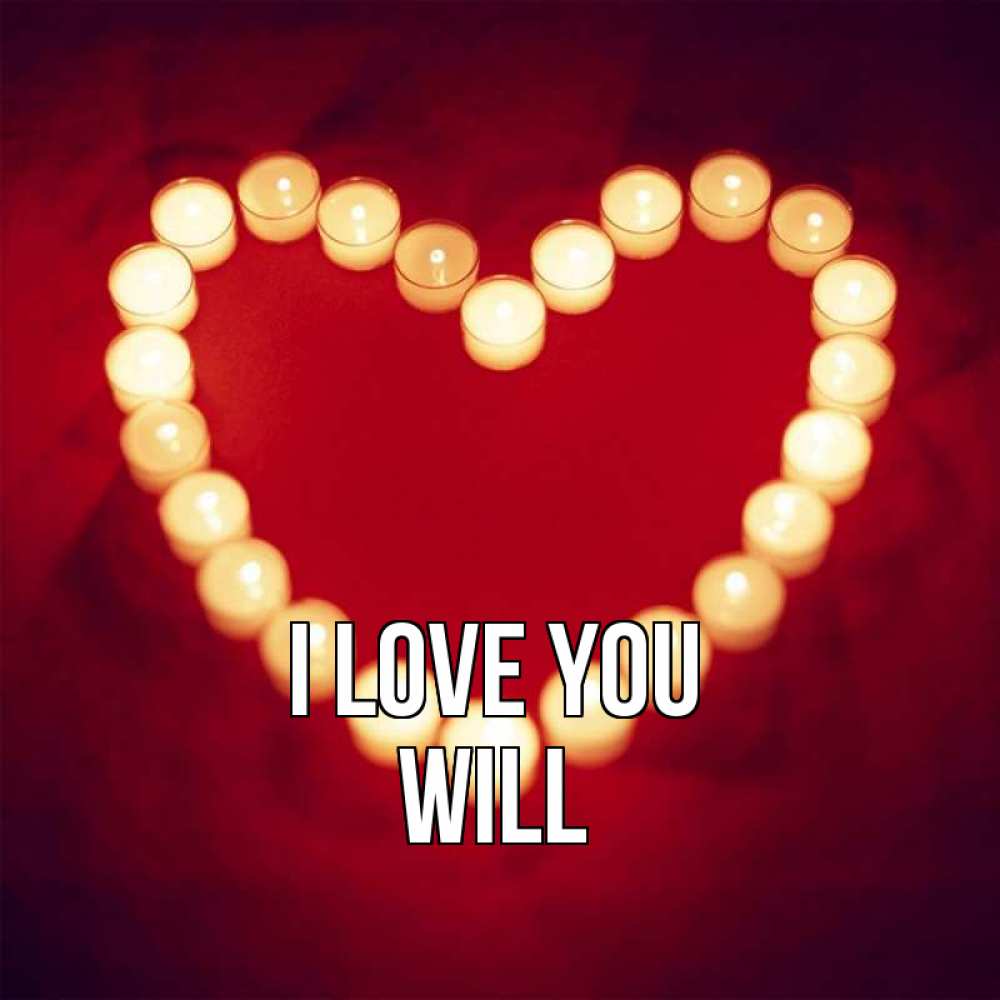 Greetings card с именем, Will I love you красота на красном фоне Greetings with text for free download 