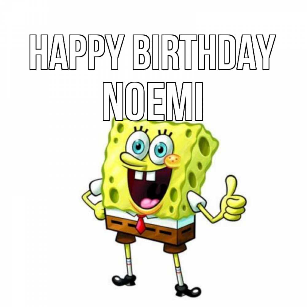 Greetings card с именем, Noemi Happy Birthday герои мультфильмов Greetings with text for free download 