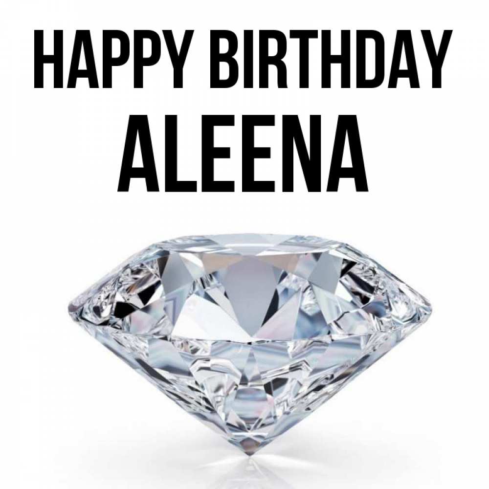 Greetings card с именем, Aleena Happy Birthday к пожеланием быть богатым Greetings with text for free download 