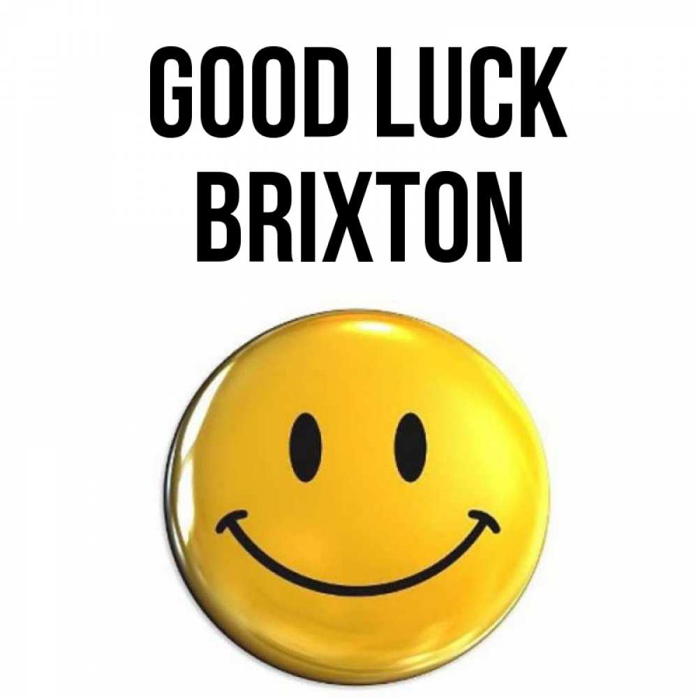 Greetings card с именем, Brixton Good luck для поднятия настроения открытки на каждый день Greetings with text for free download 