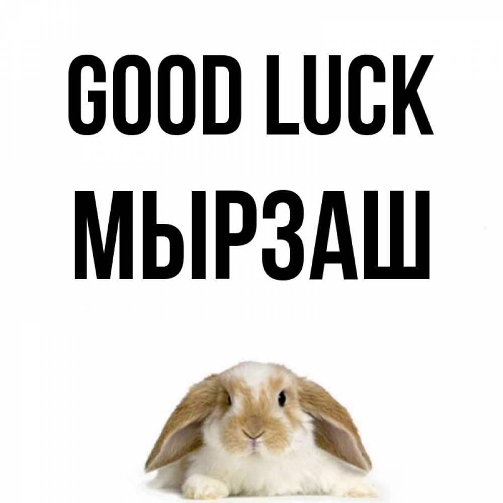Greetings card с именем, Мырзаш Good luck открытки с произвольным текстом который можно вставить в открытку и создать ее самостоятельно бесплатно онлайн Greetings with text for free download 