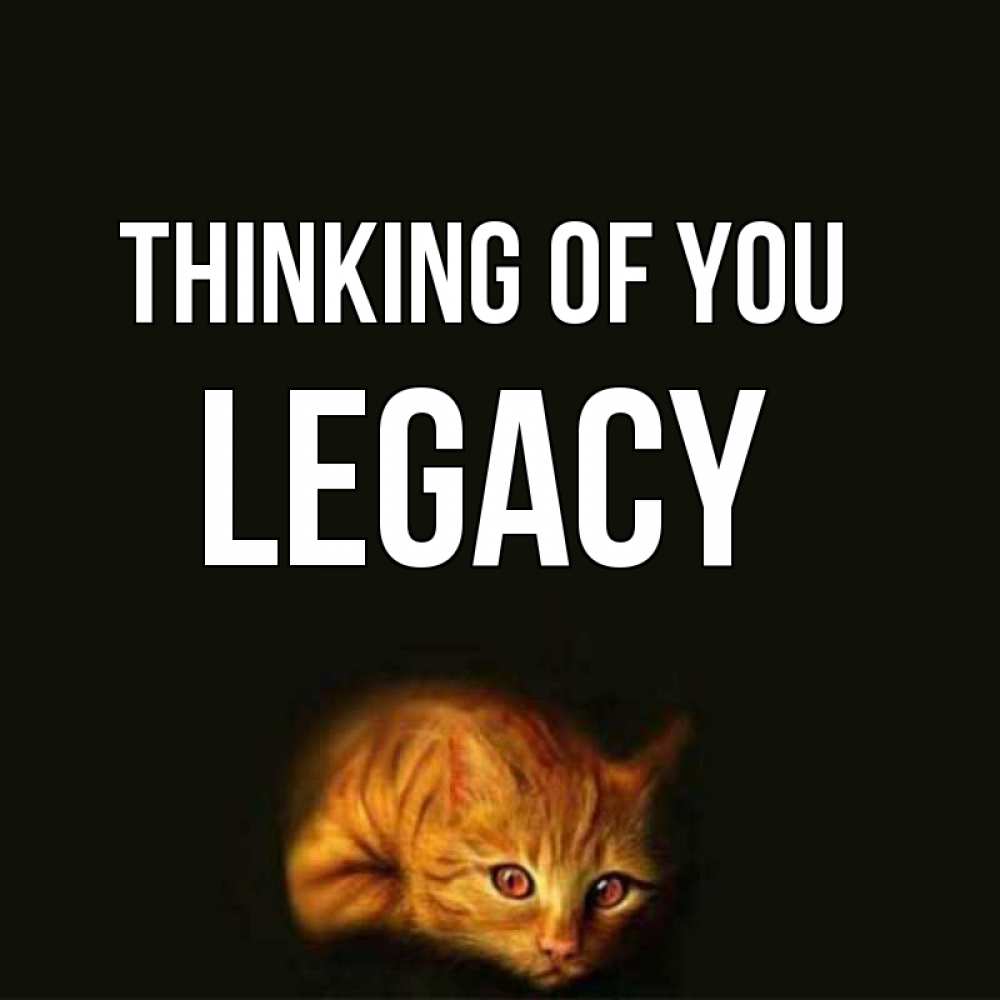 Greetings card с именем, Legacy Thinking of you рыжий Greetings with text for free download 