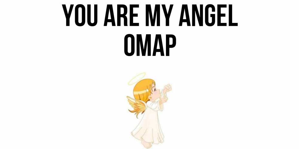 Greetings card с именем, ОМАР You are my angel ангел, девочка Greetings with text for free download 