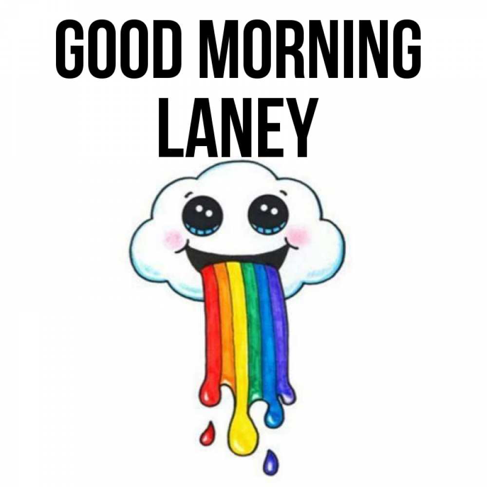 Greetings card с именем, Laney Good morning утречко Greetings with text for free download 