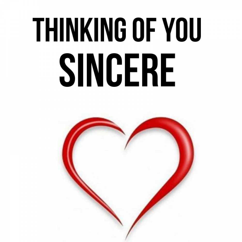 Greetings card с именем, Sincere Thinking of you для возлюбленной Greetings with text for free download 