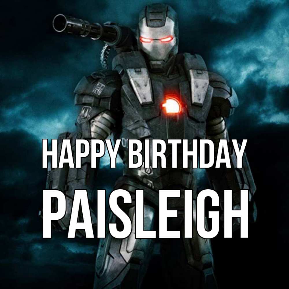 Greetings card с именем, Paisleigh Happy Birthday марвел супергерой в новом костюме Greetings with text for free download 