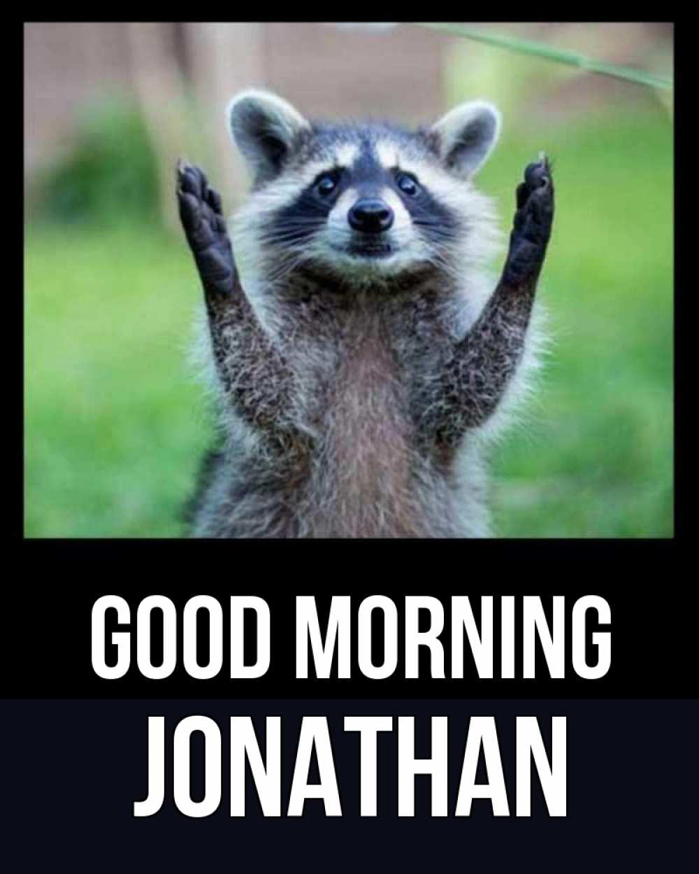Greetings card с именем, Jonathan Good morning хорошее настроение утречком Greetings with text for free download 