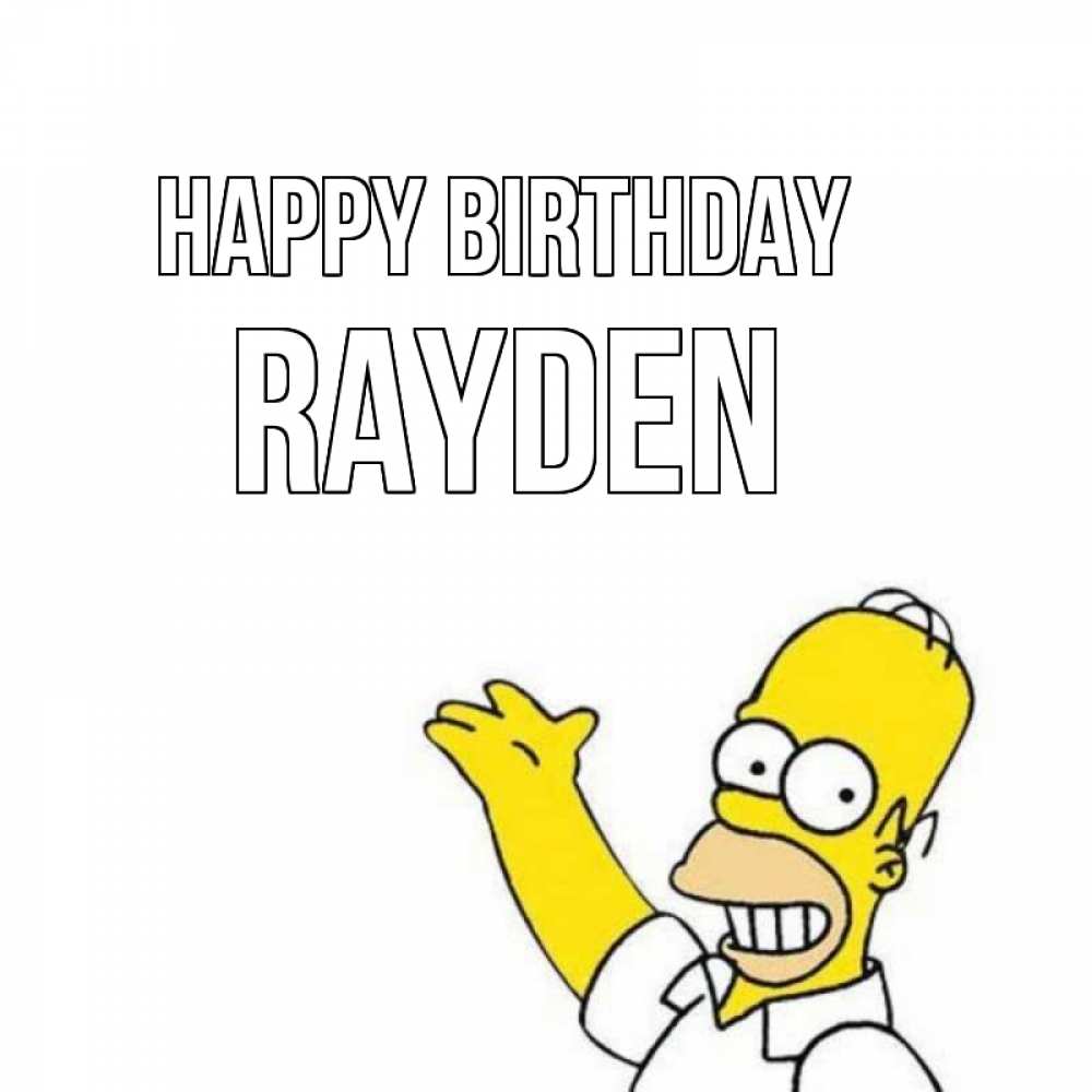 Greetings card с именем, Rayden Happy Birthday Поздравления Greetings with text for free download 
