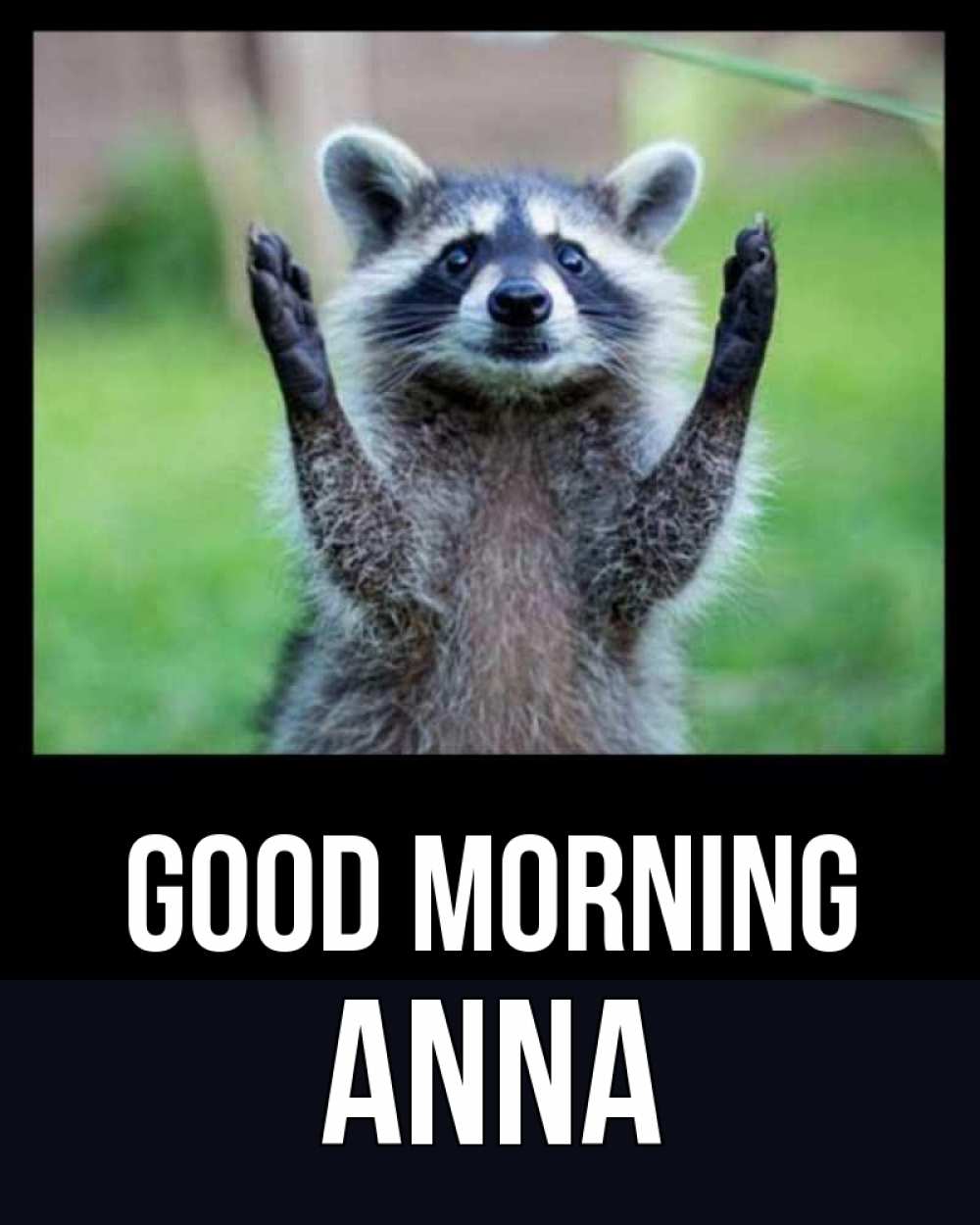 Greetings card с именем, Anna Good morning хорошее настроение утречком Greetings with text for free download 