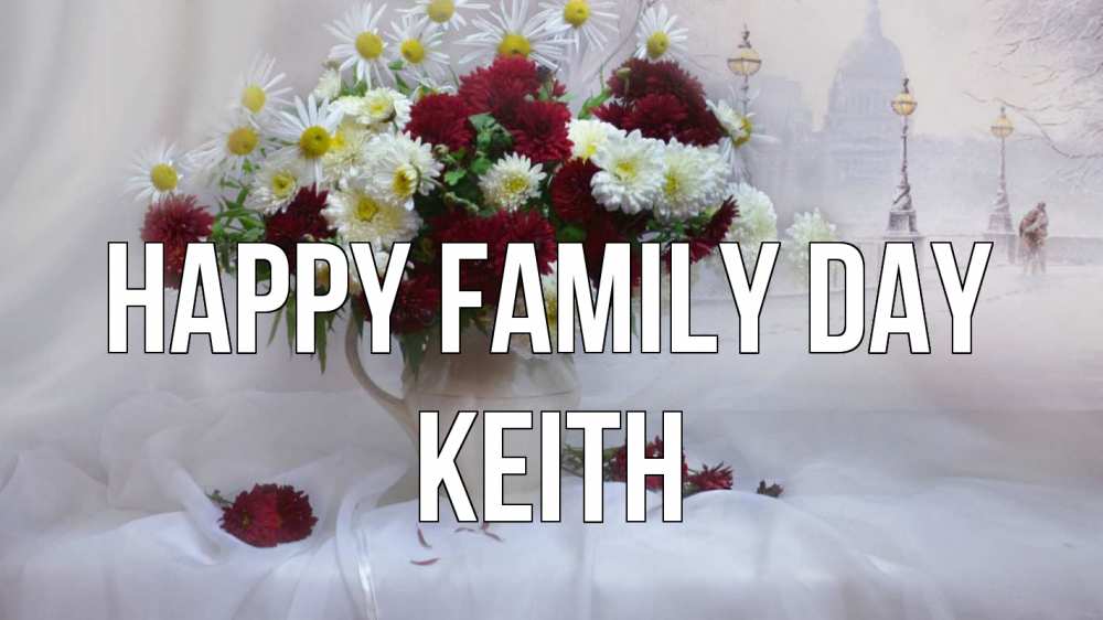 Greetings card с именем, Keith happy family day с днем семьи Greetings with text for free download 