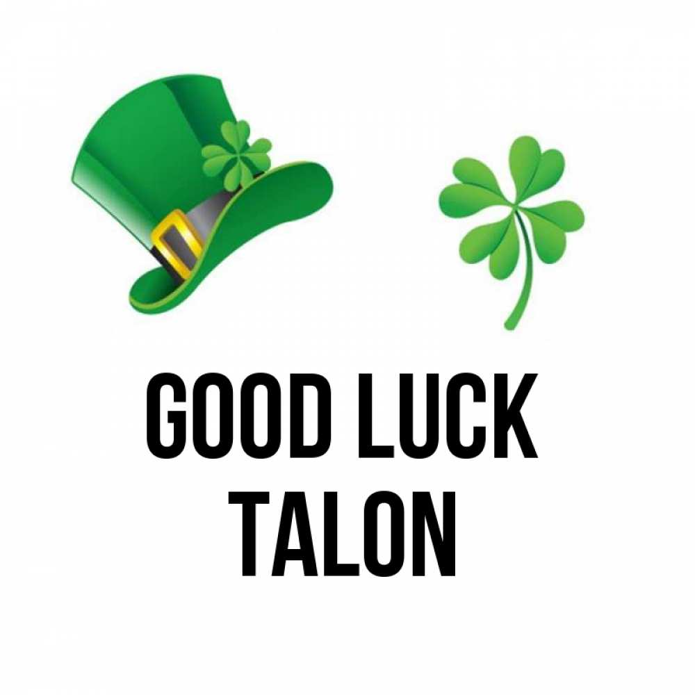 Greetings card с именем, Talon Good luck на удачу 1 Greetings with text for free download 