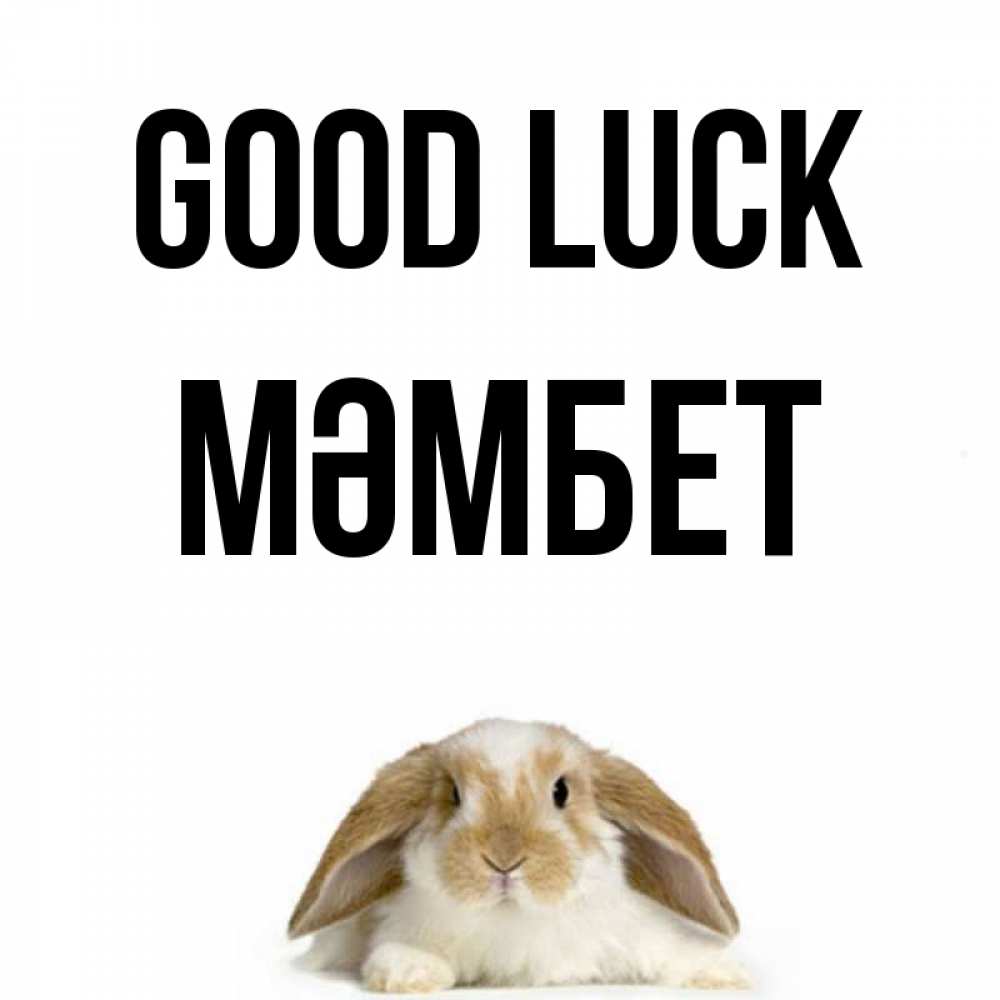 Greetings card с именем, МӘМБЕТ Good luck открытки с произвольным текстом который можно вставить в открытку и создать ее самостоятельно бесплатно онлайн Greetings with text for free download 