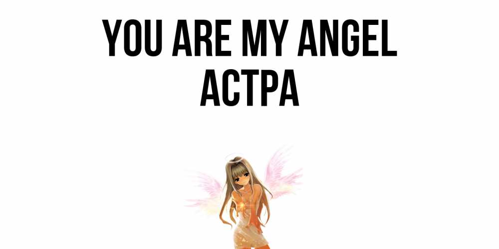 Greetings card с именем, Астра You are my angel ангел, аниме Greetings with text for free download 