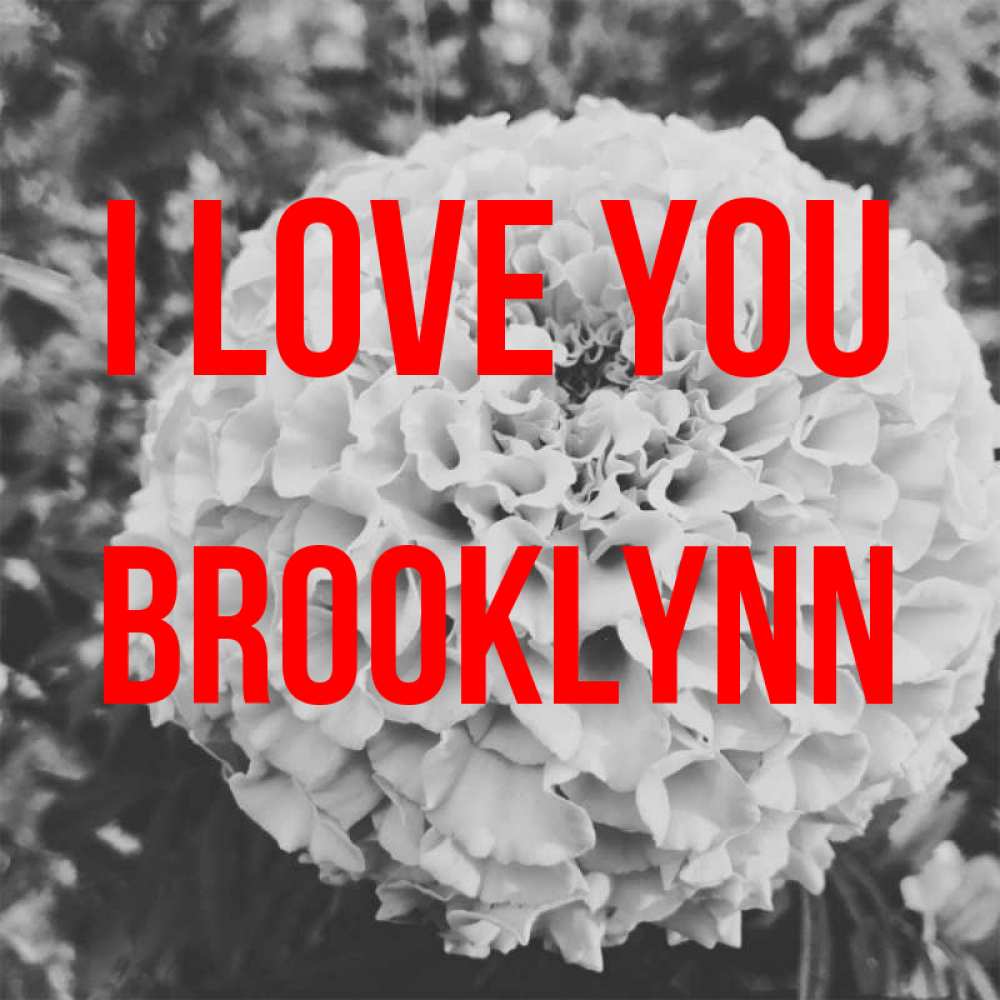 Greetings card с именем, Brooklynn I love you подпись Greetings with text for free download 