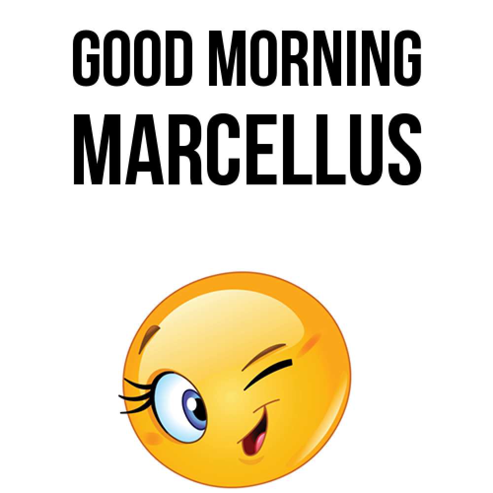 Greetings card с именем, Marcellus Good morning хорошее настроение Greetings with text for free download 