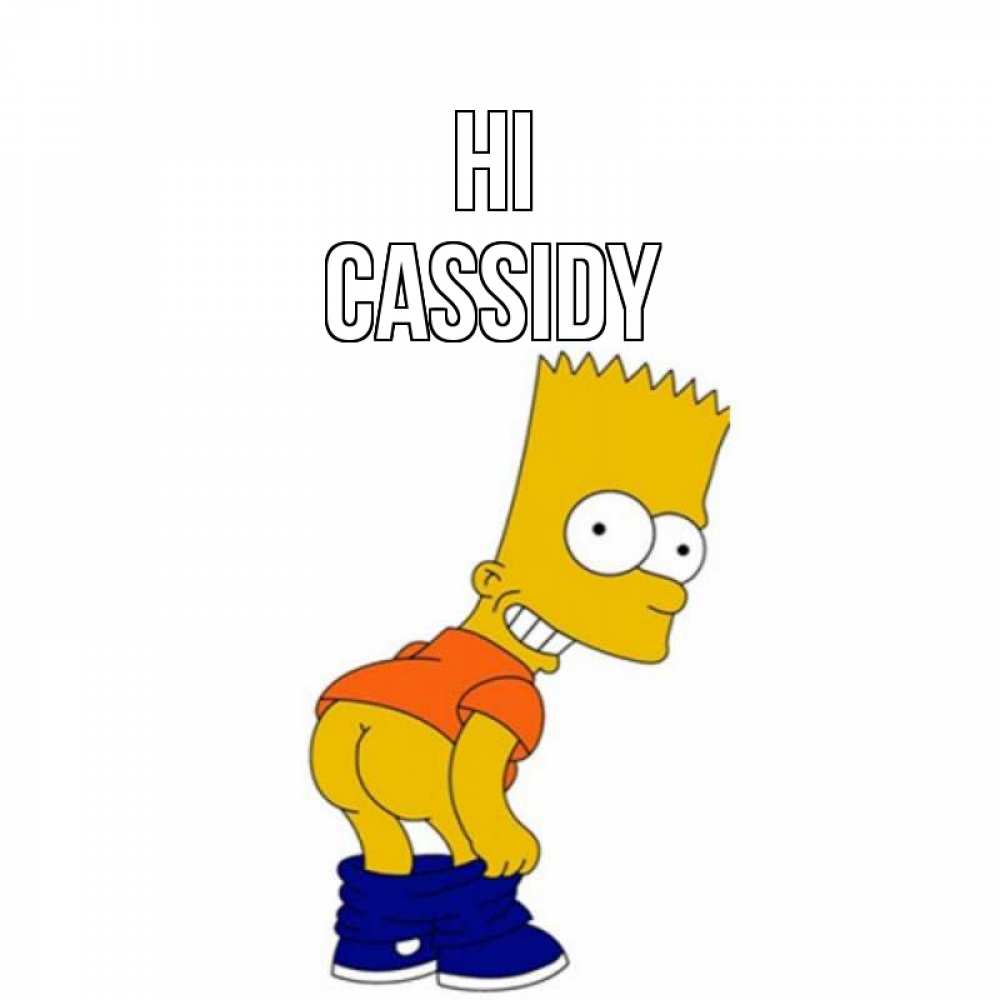 Greetings card с именем, Cassidy Hi попочка Greetings with text for free download 