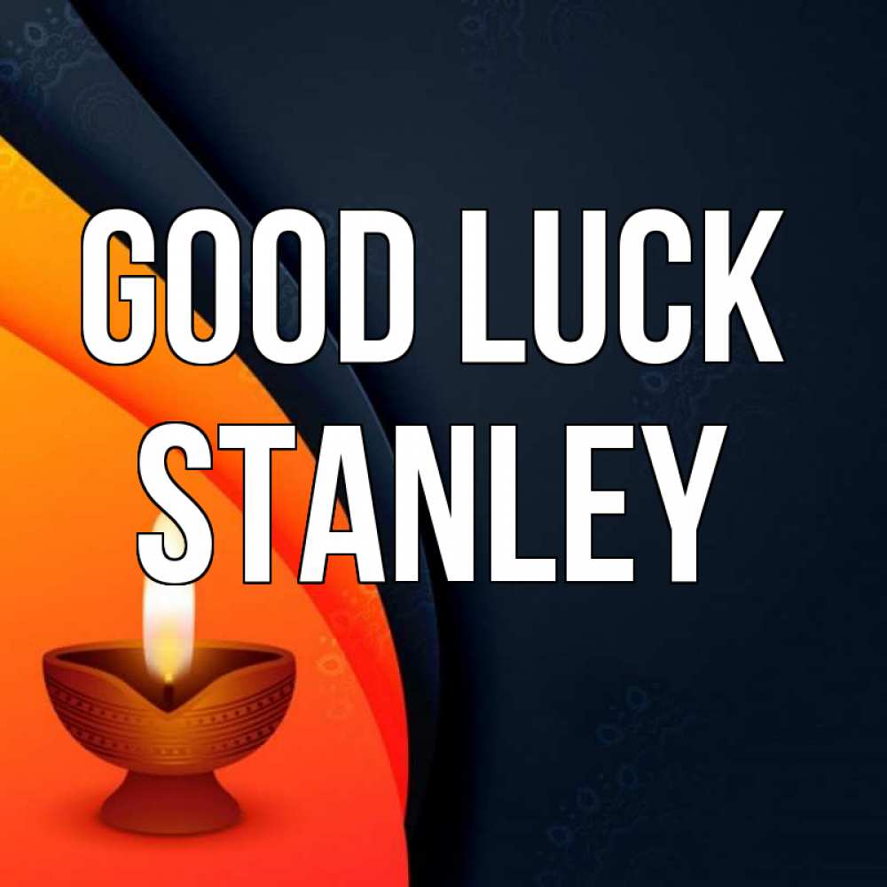 Greetings card с именем, Stanley Good luck абстрактный фон Greetings with text for free download 
