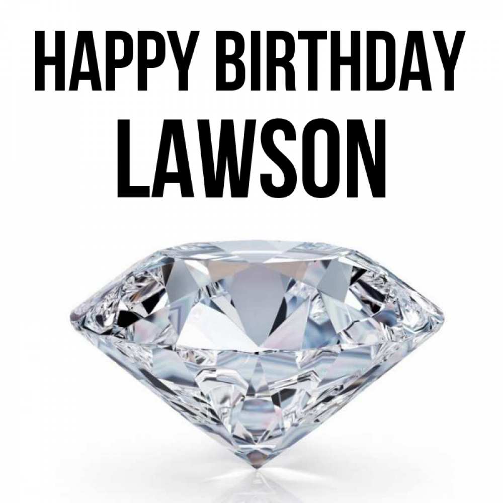 Greetings card с именем, Lawson Happy Birthday к пожеланием быть богатым Greetings with text for free download 