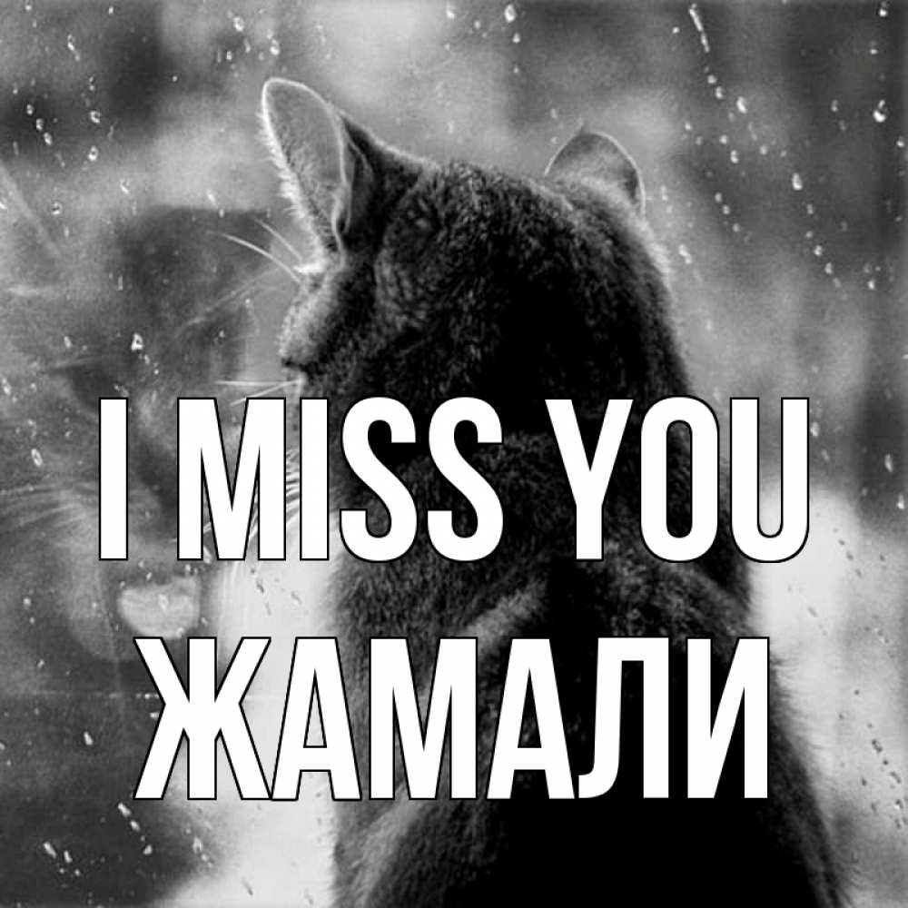 Greetings card с именем, ЖАМАЛИ I miss you скорее ко мне приходи 1 Greetings with text for free download 