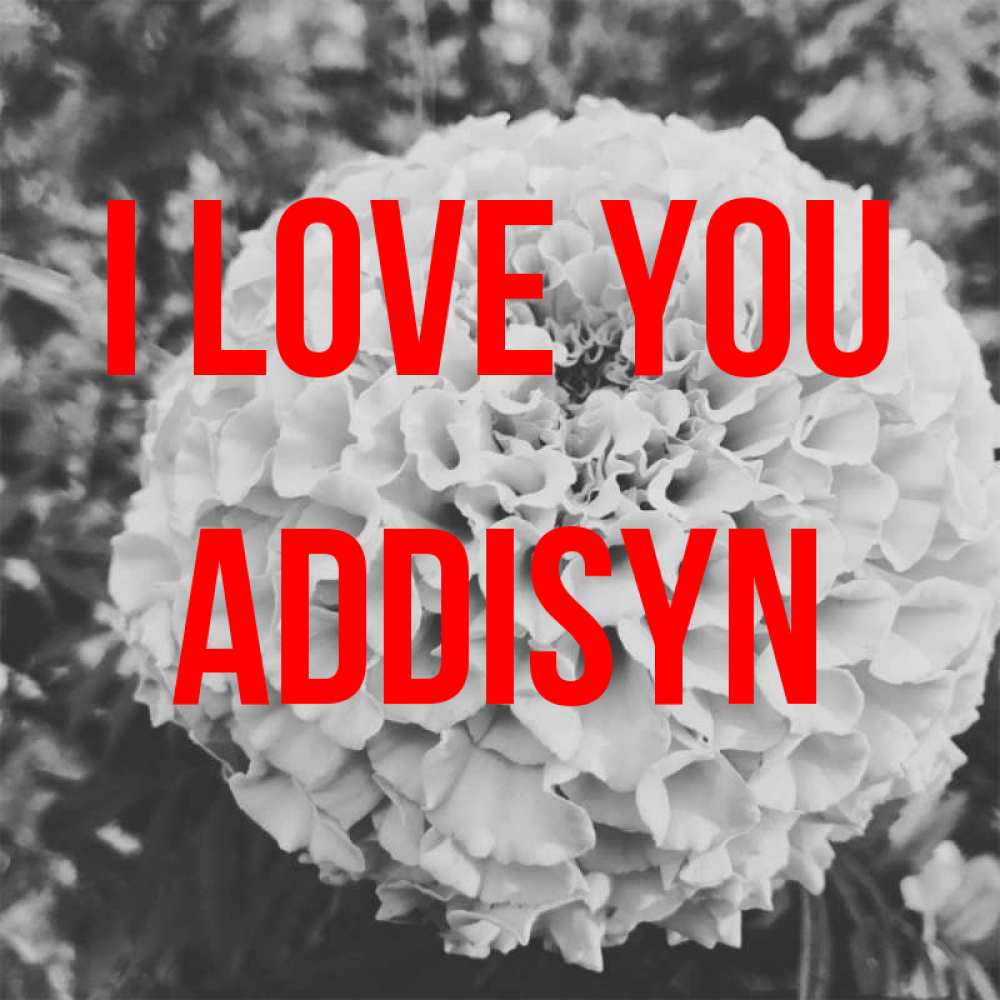 Greetings card с именем, Addisyn I love you подпись Greetings with text for free download 