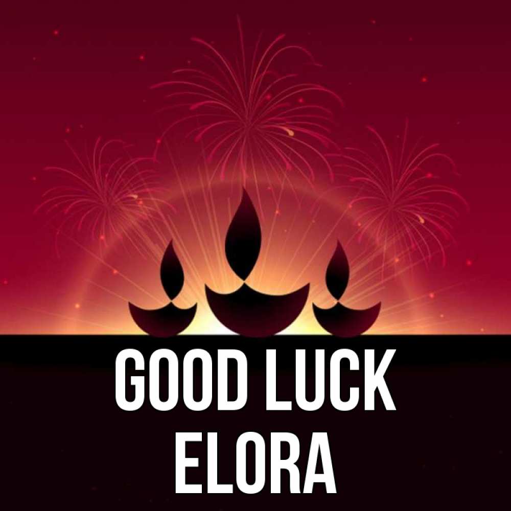 Greetings card с именем, Elora Good luck праздник Greetings with text for free download 