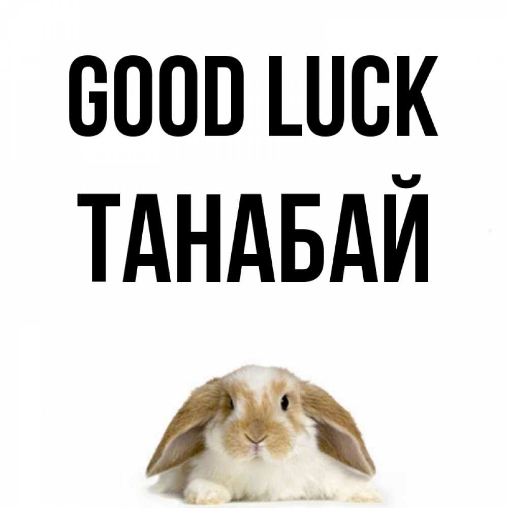 Greetings card с именем, ТАНАБАЙ Good luck открытки с произвольным текстом который можно вставить в открытку и создать ее самостоятельно бесплатно онлайн Greetings with text for free download 