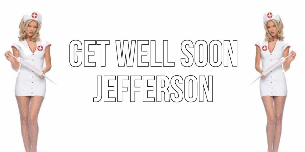 Greetings card с именем, Jefferson Get well soon открытки с медсестрой Greetings with text for free download 