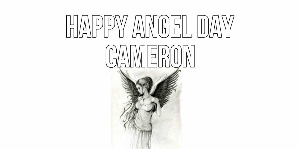 Greetings card с именем, Cameron happy angel day С днем Ангела, поздравления ко дню ангела Greetings with text for free download 