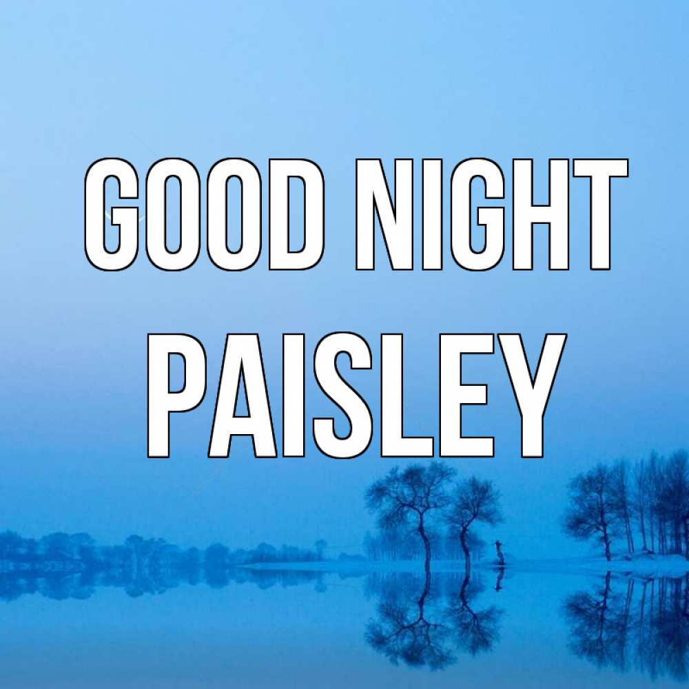 Greetings card с именем, Paisley Good night весна Greetings with text for free download 