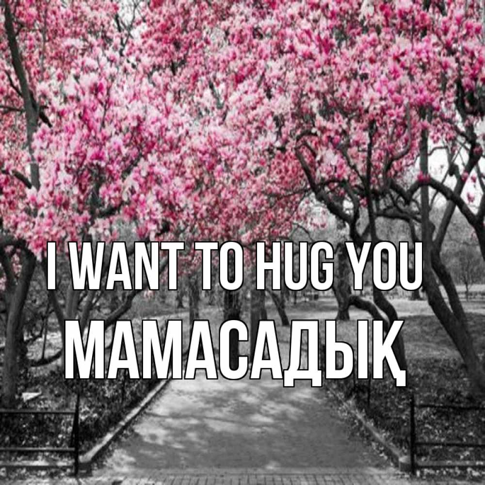 Greetings card с именем, МАМАСАДЫҚ I want to hug you обработанное фото Greetings with text for free download 