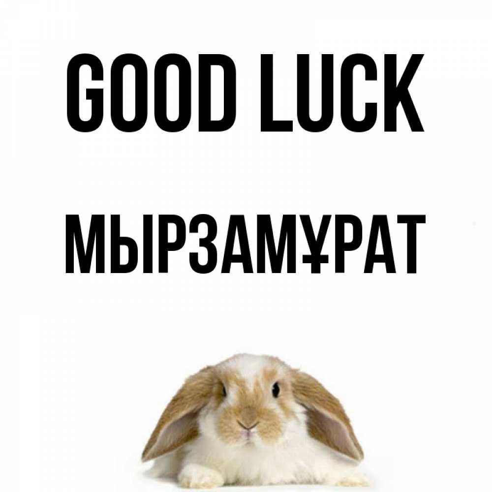 Greetings card с именем, Мырзамұрат Good luck открытки с произвольным текстом который можно вставить в открытку и создать ее самостоятельно бесплатно онлайн Greetings with text for free download 