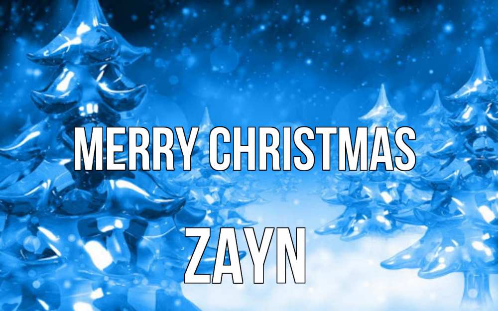 Greetings card с именем, Zayn Merry Christmas открытка Greetings with text for free download 