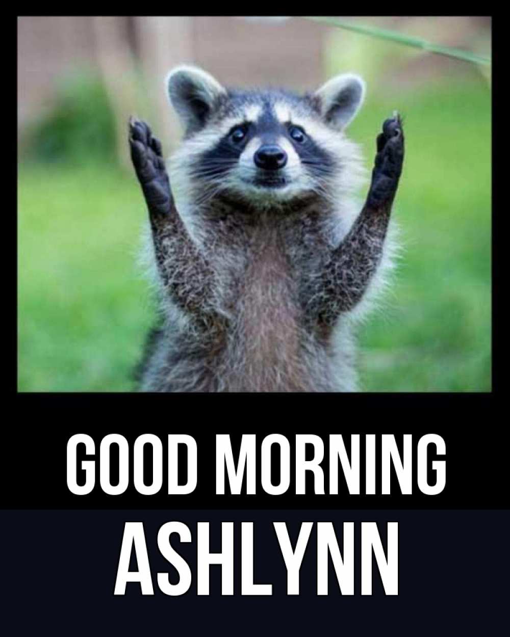 Greetings card с именем, Ashlynn Good morning хорошее настроение утречком Greetings with text for free download 