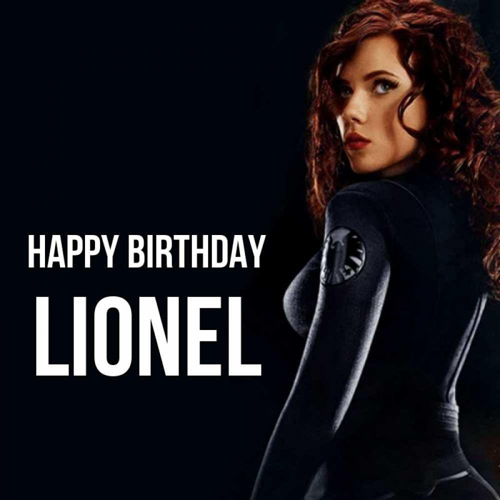 Greetings card с именем, Lionel Happy Birthday Марвел черная вдова Greetings with text for free download 