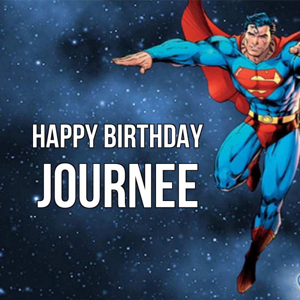 Greetings card с именем, Journee Happy Birthday супергерой Greetings with text for free download 
