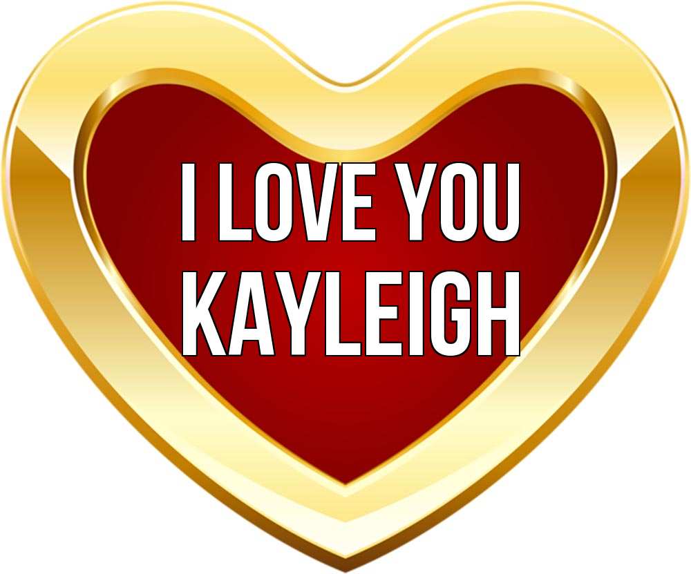 Greetings card с именем, Kayleigh I love you из краски Greetings with text for free download 