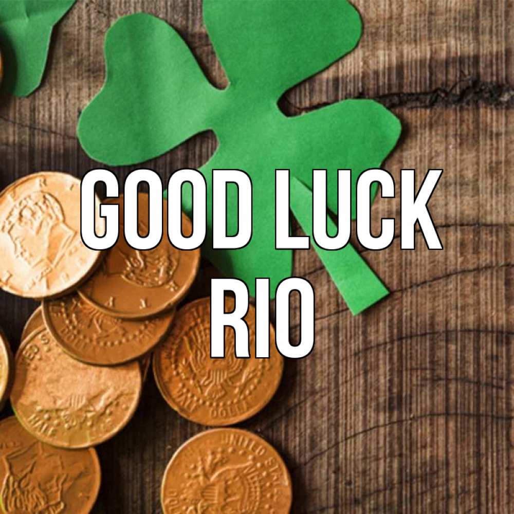 Greetings card с именем, Rio Good luck деревянный фон Greetings with text for free download 