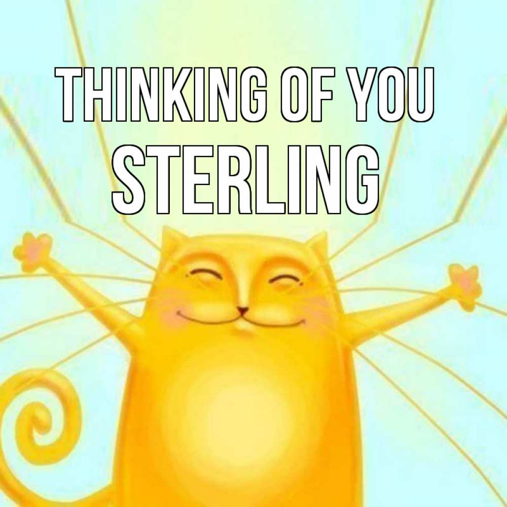 Greetings card с именем, Sterling Thinking of you обнимашки Greetings with text for free download 
