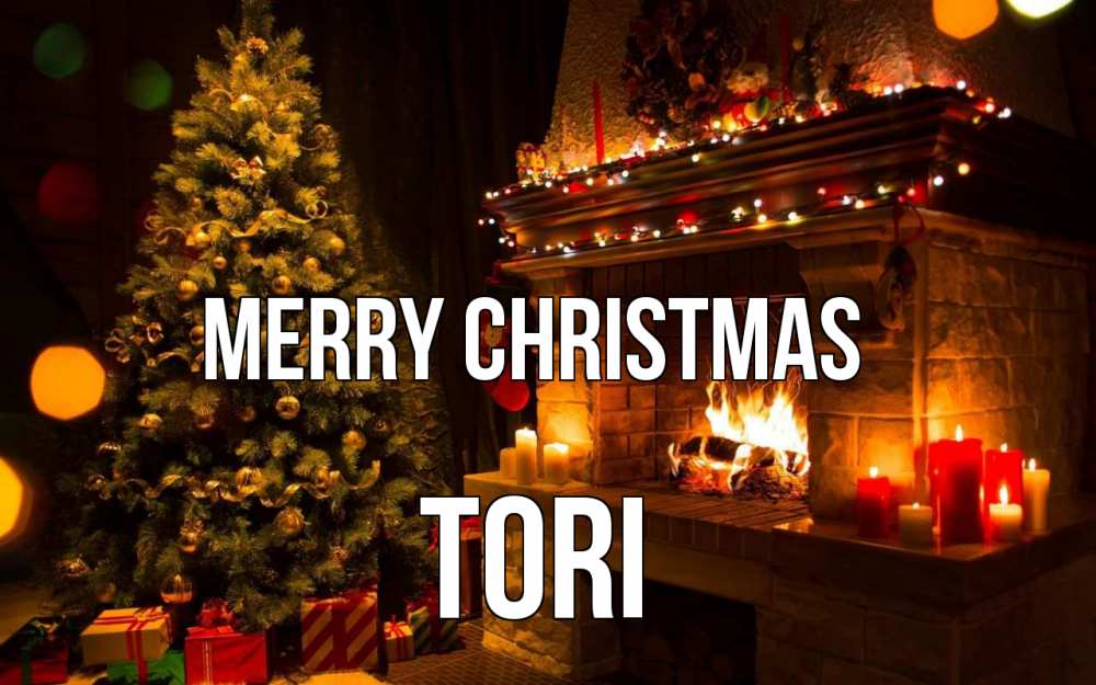 Greetings card с именем, Tori Merry Christmas новый год Greetings with text for free download 