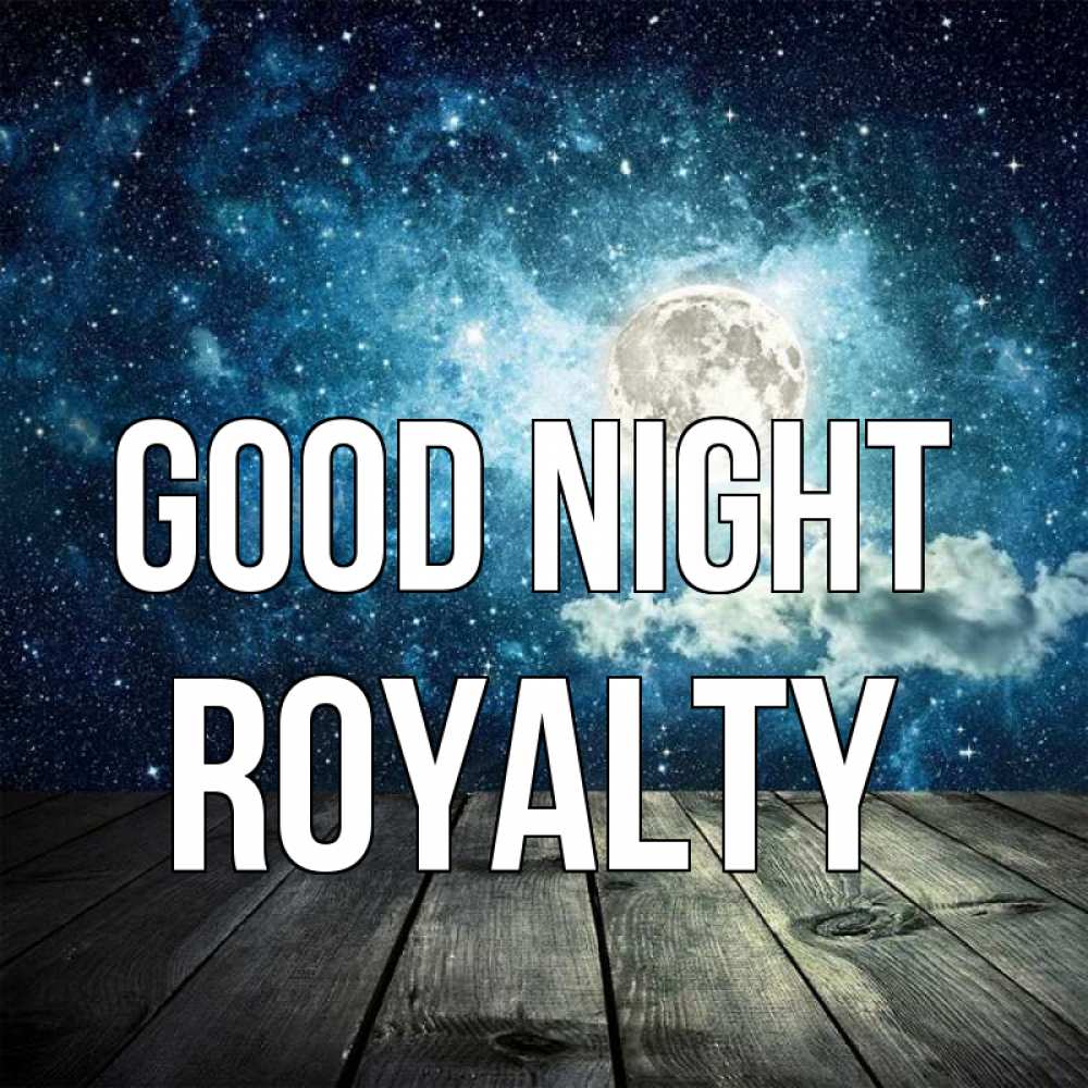 Greetings card с именем, Royalty Good night луна Greetings with text for free download 