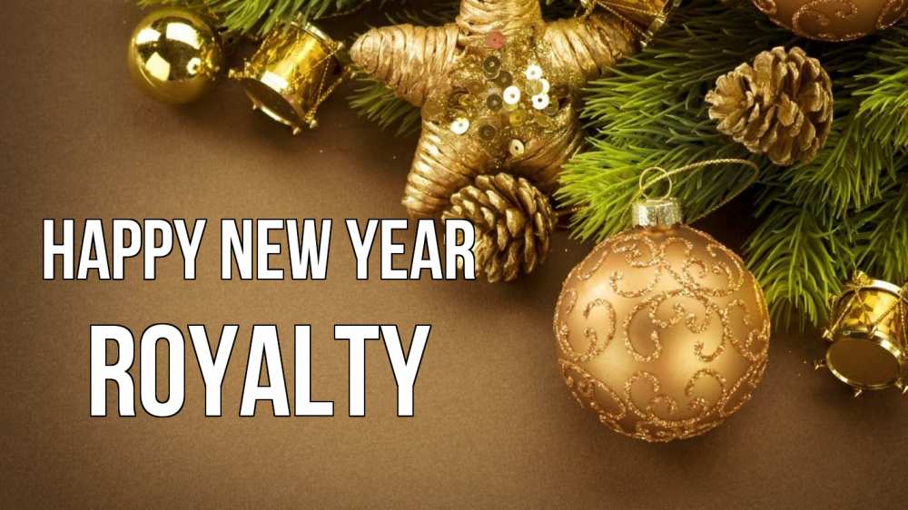 Greetings card с именем, Royalty Happy New Year новый год Greetings with text for free download 
