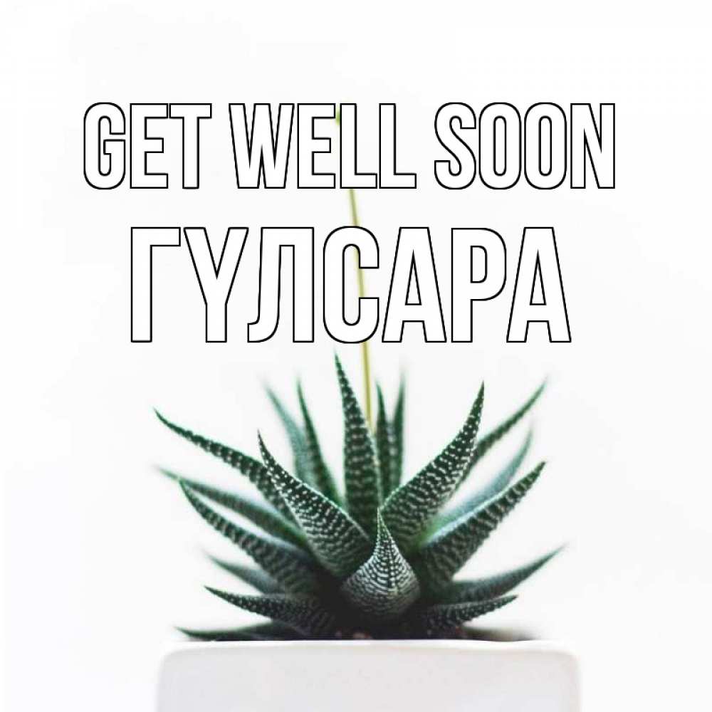 Greetings card с именем, ГҮЛСАРА Get well soon короче это непонятная колючка Greetings with text for free download 