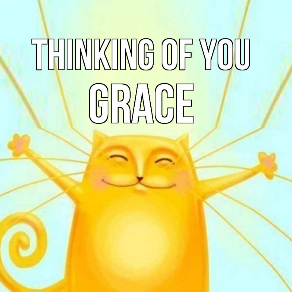 Greetings card с именем, Grace Thinking of you обнимашки Greetings with text for free download 