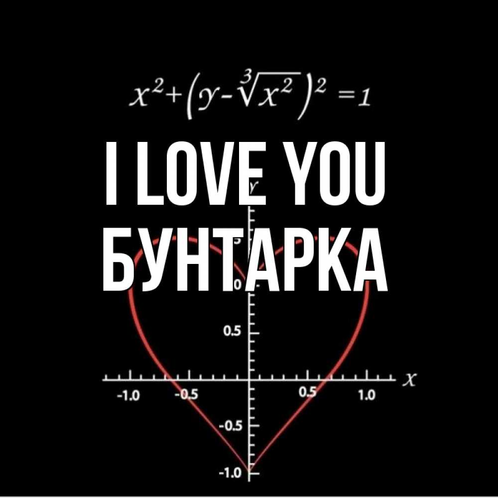 Greetings card с именем, Бунтарка I love you сердечная формула Greetings with text for free download 