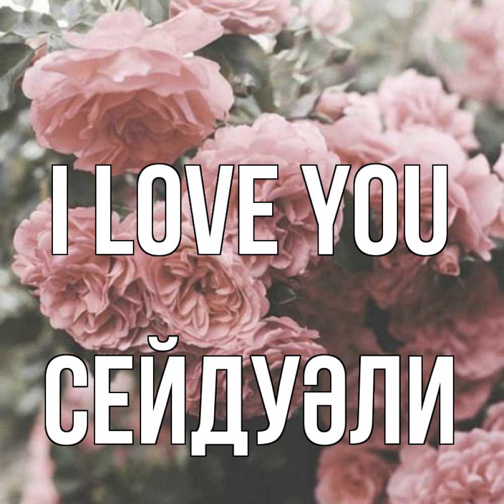 Greetings card с именем, СЕЙДУӘЛИ I love you розы 3 Greetings with text for free download 