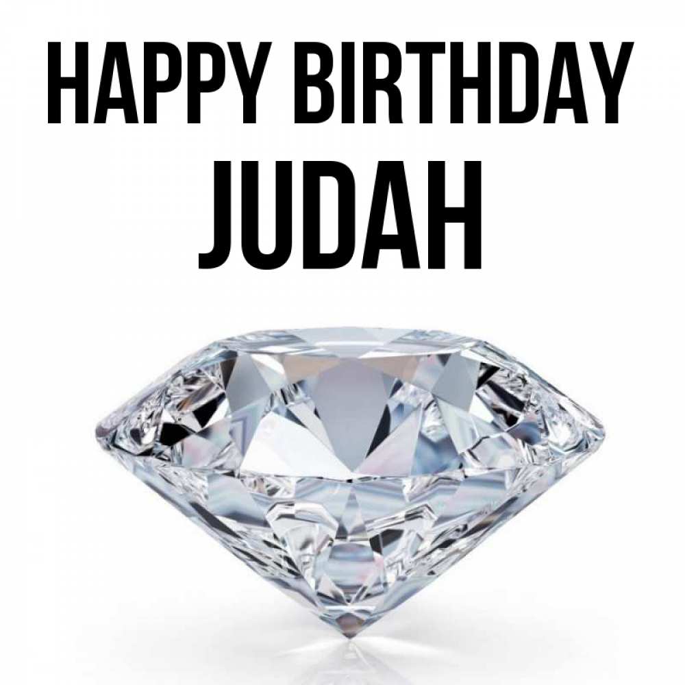 Greetings card с именем, Judah Happy Birthday к пожеланием быть богатым Greetings with text for free download 
